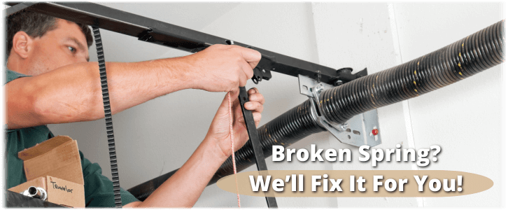 Broken Garage Door Spring Folsom